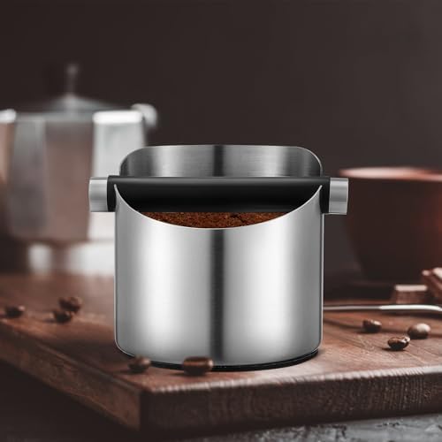 Zerodeko Coffee Knock Box Container with Removable Bar Stainless Steel - Image 6
