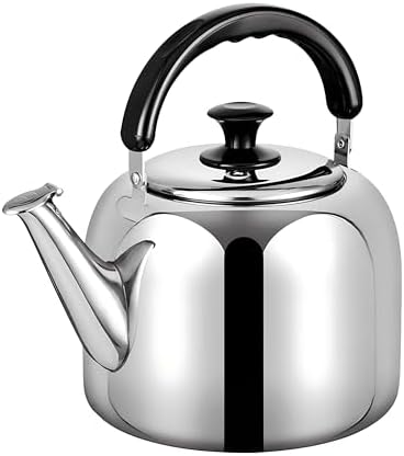 Whistling Stovetop Tea Kettle,Food Grade 316 Stainless Steel,Hot Water Fast to Boil,Stovetop Kettle with Ergonomic Handle,3.1 Quart Capacity by Unknown