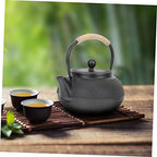 Iron Tea China Teapot Kettle Teapot for Stovetop Metal Teapots Teapot with Infuser Tea Pot Japanese Tetsubin Teapots Stainless Steel Water Bottle Desktop Decor Whistle of, - Image 4