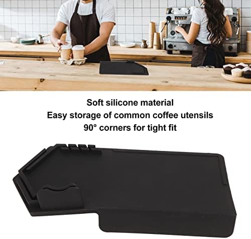 Coffee Tamping Pad, Silicone Coffee Tamper Mat with Tight Fit and 90° Corner Design, Food Grade Soft Silicone Mat for Espresso Machine, Easy Cleaning Barista Accessory - Image 2