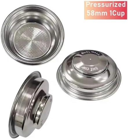 Steel E61 Group Head Hollow Out 58MM Bottomless Portafilter With Filter Basket,Compatible For EXPOBAR，Compatible For ROCKET, E61 Espresso Machine(Basket e) - Image 3