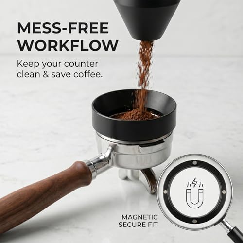 5PCS 51mm Espresso Accessories Kit: Espresso Tamper, WDT Tool, Coffee Distributor, Puck Screen and Dosing Funnel, Fits 51mm Machines and Portafilters - Image 6