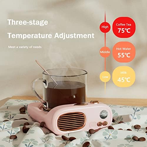 Coffee Mug Warmer Cup Warmer - Mug Warmer with 3 Temperature Settings & Light Indicator for Desk Electric Coffee Warmer, Electric Beverage Warmer, Drink Warmer for Home Office Coffee Cup,Green - Image 4