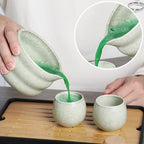 12 Pcs Matcha whisk Set,15 OZ,Japanese Matcha Set,With 2 Cups and 1 Leather Storage Bag,Complete Travel Matcha Kit Set,Perfect Matcha Kit for Matcha Tea Ceremony（Green） - Image 5