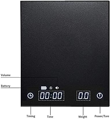 B22 New Version Digital Espresso Coffee Scales Kitchen Scales with Auto Timing, 2000 Grams,Black - Image 3