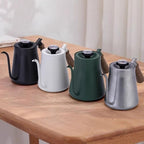 Stainless Steel Gooseneck for kettle With Thermometer, 650 850ML Narrow Spout Coffee Pot For Pour Over Brewing At Home Or Cafe(650ML Silver) - Image 6