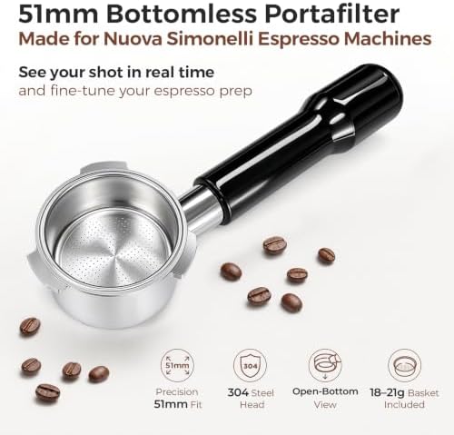 51mm Bottomless Portafilter - Compatible CASABREWS CM5418 / 3700 - Image 2