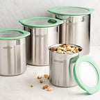 Tramontina 4-Pc Food Storage Containers with Silicone Lids - Mint Green - Image 2