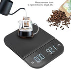 Coffee Scale with Timer, 0.1g High Precision Kitchen Scale, Digital Kitchen Scale, USB Rechargeable Small Coffee Scale, Touch Sensor, with LCD Display and Tare Function - Image 4