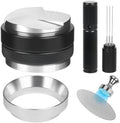 53mm Espresso Tools, Distributor and Tamper Kit, WDT, Funnel & Puck Screen by BUWILRQ