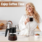 10 Cup Coffee Pot Replacement for Ninja Coffee Maker CM401 CM371 CP301 CM300 CM400 CF091, Glass Carafe Replacement with Brew-Through Lid, Ninja Coffee Pot Replacement with Sturdy Handle - Image 7