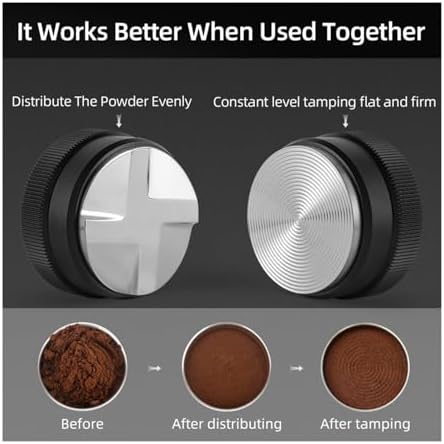51/53/58mm Espresso Tamper And Coffee Distributor With Tamping Mat And Cleaning Brush Set Professional Leveler Tools(53mm Tamper) - Image 3