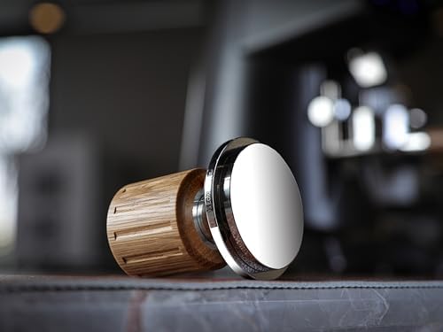 Self Leveling Coffee Tamper 54mm with Oak Handle - Image 4