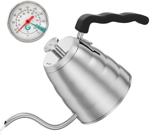 Coffee Gator Gooseneck Kettle 40oz Stainless Steel for Pour Over and Coffee Scale 0.1 Precision with Timer - Image 2