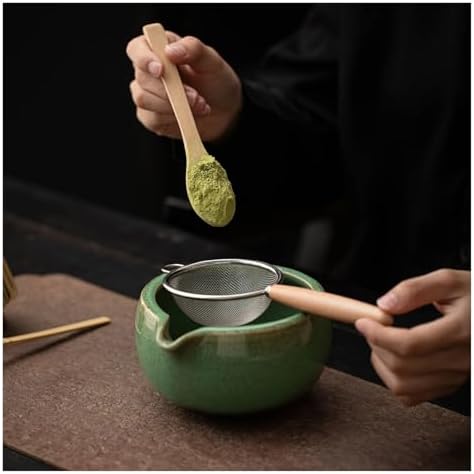5/8pcs Matcha Tea Sets Whisk Ceramic Bowl With Spout Tea-making Tools(8PCS-A04) - Image 3