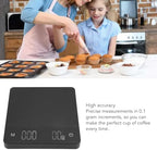 Digital Coffee Scale with Timer USB Rechargeable 0.1g High Accuracy Small Coffee Scale with Auto Tare for Kitchen Home (5kg/0.1g) - Image 5