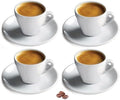 Cusinox White Porcelain Espresso Cup Sets for Espresso Coffee, 2 Oz by Cuisinox