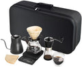 Pour Over Coffee Maker Set, Portable coffee Set - Manual Coffee Grinder, Coffee Dripper Set, Gooseneck Kettle，two cups, suitable for Camping, RV, Home, and Office by Unknown