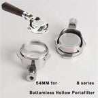 54MM Bottomless Hollow Portafilter,Compatible With Breville,878/870 / 880 Espresso Machine Stainless Steel Modified Handle Coffee Filter Tool(Head) - Image 6