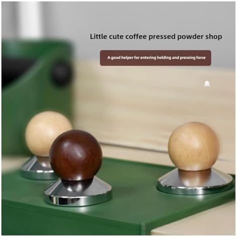 Coffee Powder Press Hammer Mini Tamper51/53/58mm Espresso Wooden Handle Powder Press Uniform Coffee Shop Household Barista(53Mm beech) - Image 2
