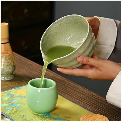 9pcs Matcha Making Set Brush Exquisite Bowl With Whisk Tea Tools(9-piece set B) - Image 4