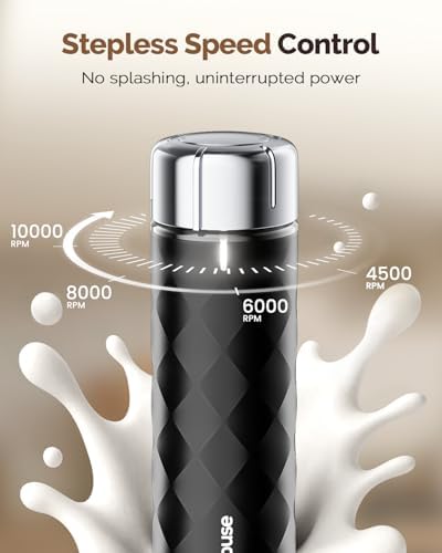 Maestri House Rechargeable Milk Frother with Stepless Speed Control, LunaFro 2.0 Handheld Electric Foam Maker Waterproof Drink Mixer Foamer for Lattes, Cappuccino+DualFro 600 - Image 6