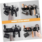 Mikinona Wall Mounted Espresso Organizer Rack for Coffee Machines No-drill Portafilter Holder with Dedicated Space for Tamper and Accessories for Coffee Bar and Kitchen Use - Image 3