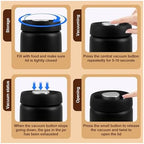 1200ml Coffee Vacuum Canister, 304 Stainless Steel Storage Jar - Image 5