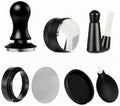 Yajuyi 7 Pieces Coffee Machine Tamper Espresso Tamper Distributor Leveler Mesh Screen Air Blower Small Brush Stainless Steel, Round Head Scale Powder Tamper 7-Piece Set, 51mm by Yajuyi
