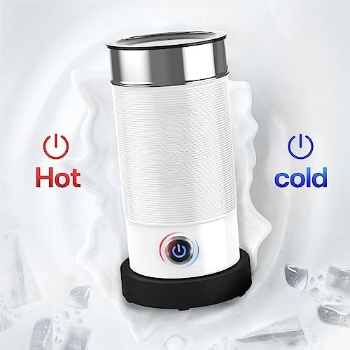 Electric Milk foam machine, hot/cold chocolate mixer, cappuccino latte, fully automatic, M1A (Size : (0 5 l, Color : M1A WH_CHINA_US) - Image 5