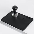 Black Coffee Tamper Mat Silicone Anti-skid Espresso Coffee Tamping Rest Holder Corner Edge Pad Compatible with Home Office Bar Coffee ShopNO.1041(Black M) by Unknown