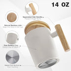 Coffee Mug Warmer & Mug Set 2025, Heated Cup for Desk with Temperature Control and Smart Auto Shut Off, 14oz - Image 5