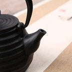 Cast Iron Tea Pot Set Japanese Teapot Tetsubin Kettle Drink Kungfu Tools Stainless Steel Sieve Ellipse Tea Kettle 500Ml-As Shown,As Shown - Image 6