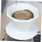 Octagonal Ceramic Coffee Filter Cup, Portable Manual Brewing Dripper - Image 6