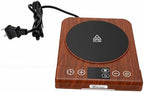 Focket Coffee Cup Warmer, Automatic Shut Off Timer Temperature Control Electric Mug Warmer, Desk Cup with Memory Function for Home Office Desk Travel (Wood Grain) - Image 5