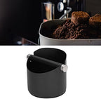 Espresso Coffee Knock Box, Coffee Grounds Container Box, Stainless Steel Rubber Coffee Dump Bin for Home (Black trumpet (FC-04-2)) - Image 6