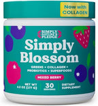 Simply Blossom Mixed Berrry + Handheld Milk Frother – Superfood & Probiotics for Women’s Health, Bloating Relief & Energy – Electric Mixer for Smooth Greens, Matcha & Protein Drinks - Image 2