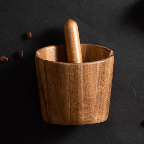 Wood Coffee Knock Box, Coffee Grounds Container, Espresso Grounds Bin Knock Box, Barista Coffee Grind Bin Espresso Dump Bin Espresso Dumpster Barista Tools Accessories - Image 4