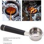 Compatible For Breville，8 Series Black/White,Coffee Portafilter Stainless Steel Bottomless 54mm 3 Ears Coffee Machine Accessories，(Black) - Image 2