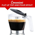 Brentwood TS-119S 550-Watt Cordless Electric Moka Pot Espresso Machine, 6-Servings (Silver) - Image 5