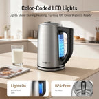 PARIS RHÔNE 1.7L Electric Tea Kettle, 6 Precise Temperature - Image 3