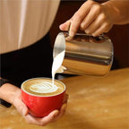 Milk Frother Cup Stainless Steel Stainless Steel Milk Frothing Pitcher with Drip Resistant Spout, Latte Art for Cappuccino Espresso(2000ML) - Image 6