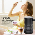 4 in 1 Electric Milk Frother and Steamer, 580ml Automatic Milk Warmer with Non Stick Interior, Hot and Cold Foam Maker for Coffee, Latte, Cappuccino, Hot Chocolate (US Plug) - Image 6