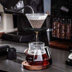 Professional Coffee Filter Stand Set with Glass Dripper - Image 2