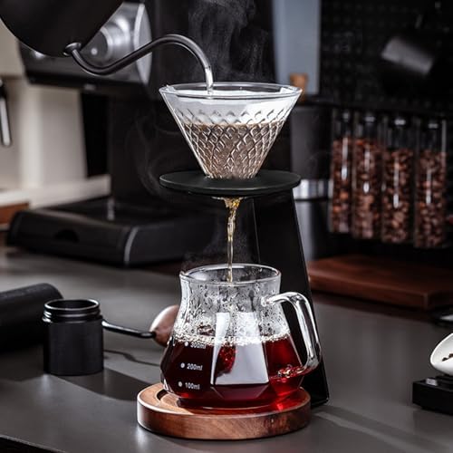 Professional Coffee Filter Stand Set with Glass Dripper - Image 2