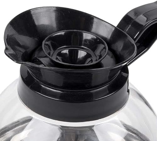 Soro Essentials- 64 oz. Stainless Steel Coffee Pot Decanter with Black Plastic Handle- Coffee Carafe Replacement Coffee Pot Decanter Easy Pour Perfect for Cafes Home and Restaurant - Image 4