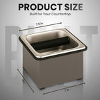 Rattleware Stainless Steel Espresso Knock Box with Rubber Bar 6x5.5x4in - Image 4