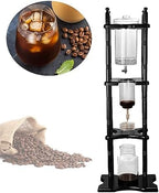 Large Capacity Cold Brew Tower Japanese Cold Brew Maker Glass Cold Brew Coffee Makers Drip Coled Coffee Tower Iced Tea Maker for Home Office Coffee Shop - Image 2