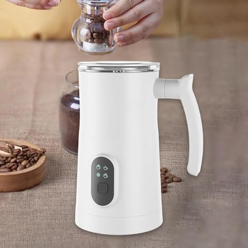Innovative and Functional Electric Milk Frother, White - Image 3