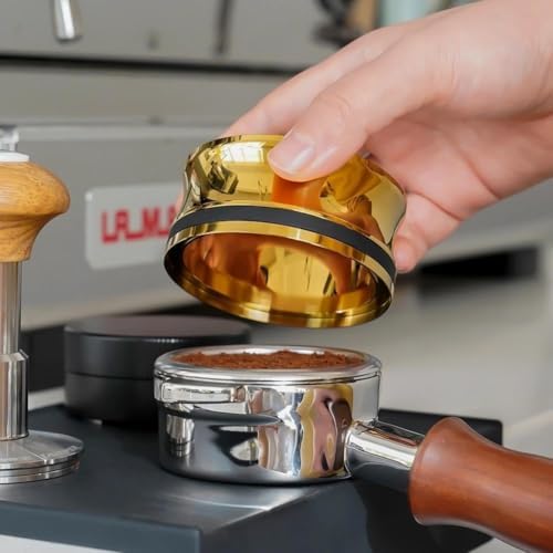 watchget 58mm Magnetic Espresso Dosing Funnel Coffee Dosing Ring, Gold - Image 7